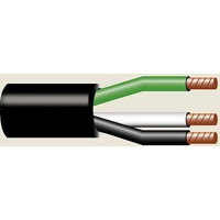 50' 10/3 Soow So Portable Power Cord Cable Ul Approved, 10 Awg 3 Conductor Heavy Duty Rubber Cable, 600V, Black, Flexible