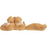 Top Collection Miniature Fairy Garden And Terrarium Statue, Sleeping Squirrels, 1.25-Inch By 4.25-Inch