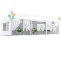 Quictent 10X30 Party Tent Gazebo Wedding Canopy Bbq Shelter Pavilion With Removable Sidewalls & Elegant Church
