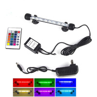 Aquarium Lights Rgb Fish Tank Lights Underwater Led Ip68 Waterproof Submersible Remote Control Aquarium Lid Hang Lights Color Changing Small Fish Aquarium Tank Waterfall Lighting, 7.5 Inch