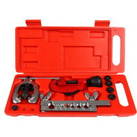 Shankly Double Flaring Tool Set Professional Grade Double Brake Flaring Tool Heavy Duty Brake Line Flaring Tool Kit And Swage Tool, Flare Tool With Tubing Straightener Or Cutter