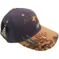 Alaska Moose In Spruce Hat Ball Cap