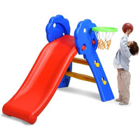Honey Joy Toddler Slide, Freestanding Climber Slide Playset For Playground, Easy Setup, Sturdy Plastic Indoor Slide For Kids