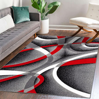 Persian Area Rugs 2305 Gray 5X7 Abstract Area Rug, 5 X 7 Ft
