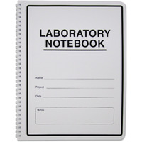 Bookfactory Student Lab Notebook (Scientific Grid Format) - Standard No Carbon Copies 8.5"" X 11"", 100 Pages [Wire-O Bound] (Lab-100-Wtg)