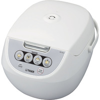 Tiger Jbv-A10U 5.5-Cup (Uncooked) Micom Rice Cooker With Food Steamer Basket, White