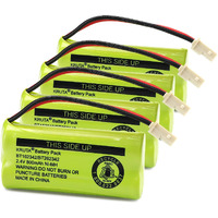 Kruta Bt166342 Bt266342 Battery 2.4V 800Mah Replacement Battery Pack Compatible With For Bt183342 Bt283342 Bt162342 Bt262342 Vtech Cs6114 Cs6419 Cs6719 At&T El52300 Cl80111 Cordless Phone (Pack 4)