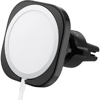 Spigen Mag Fit Phone Holder Car Mount Designed For Magsafe Compatible Iphone 16 Pro Max, 16 Pro, 16 Plus, 16 (Charger Not Included) (Requires Usb-C Car Charger) - Black