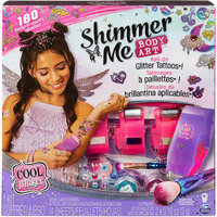 Cool Maker, Shimmer Me Body Art With Roller, 4 Metallic Foils And 180 Designs, Temporary Tattoo Kids Toys For Ages 8 And Up