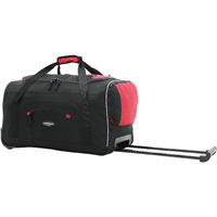 Travelers Club Adventure Rolling Travel Duffel Bag, Red, 36-Inch
