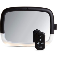 Munchkin Brica Night Light Pivot Baby In-Sight Adjustable Car Mirror, Crash Tested And Shatter Resistant, Black