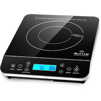 Duxtop Portable Induction Cooktop Burner, Induction Hot Plate With Lcd Sensor Touch 1800 Watts, Silver 9600Ls/Bt-200Dz