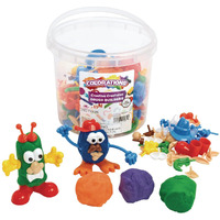 Colorations - Buildme Creative Creatures Dough Builders (Includes 260 Pieces) - Dough & Molding Clay Accessories For Kids - Screen-Free Play Time - Builds Animals & Characters