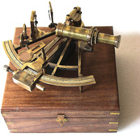 Nautical Marine Heavy German Working Model Ship Sextant Sea Collectible Antique Wooden Box Gift Item