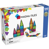 Magna-Tiles Classic 100-Piece Magnetic Construction Set, The Original Magnetic Building Brand