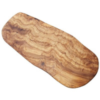 Naturally Med - Olive Wood Large Cutting Board/Cheese Board - 19.5 Inch. Olive Wood Cutting Board, Cheese Board, Charcuterie Board, Serving Board. Natural, Rustic, Handmade In Tunisia.
