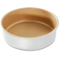 Nordic Ware 46850, Aluminium Naturals Nonstick 8"" Round Layer Cake Pan, 8 Inch, Metallic