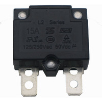 2Pcs 15A 125/250Vac 50Vdc Automatic Reset Relay Fuse Therma Switch Circuit Breaker Current Overload Protector Children Ride On Toy Car Accessories