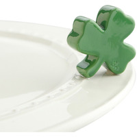 Nora Fleming Shamrock A28 - Hand-Painted Ceramic Holiday D  Cor - Spring Minis For The Home And Office