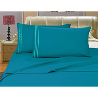 Elegant Comfort Bedding Collection 4-Piece Bed Sheet Set 1500 Premier Hotel Quality Wrinkle Free With Deep Pockets, Full, Turqouise