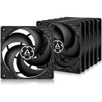 Arctic P12 Pwm Pst (5 Pack) - 120 Mm Case Fan, Pwm Sharing Technology (Pst), Pressure-Optimised, Quiet Motor, Computer, 200-1800 Rpm - Black