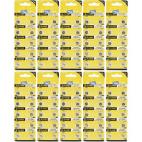100 Ag3 392 Lr41 Alkaline Batteries Sr41 Buttton Cell (10 Pack Of 10. 100 Total)