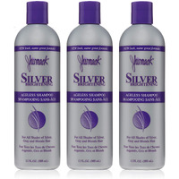 Jhirmack Silver Brightening Purple Shampoo Set Of 3 For All Types Of Silver, Grey, And Blonde Hair