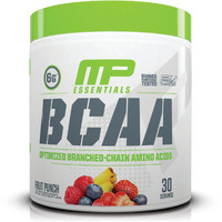 Musclepharm Essentials Bcaa Powder, Pre & Post Workout Recovery Drink, Supports Muscle Recovery & Energy, Essential Amino Acids, 30 Serv, Fruit Punch
