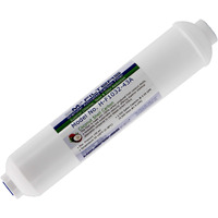 Inline Carbon Water Filter | 10"" Length | 1/4"" Threaded Female In/Out | For Chlorine Taste & Odor Or Post Filter For Home Ro | Ro Stage 5 Polishing Filter (1, 1/4"" Female Threade)