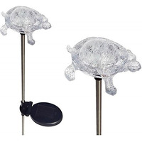 Tricod E2178 Turtle Solar Powered Garden Yard Stake Light, Medium, 2-Piece