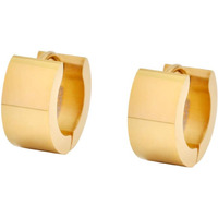 Edforce Stainless Steel Small Hoop Huggie Earrings For Mens Womens (Gold)