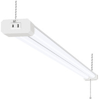 5000K Led Shop Light Linkable, 4Ft Daylight 42W Led Ceiling Lights For Garages, Workshops, Basements, Hanging Or Flushmount, Included Power Cord And Pull Chain, 4200Lm, Etl- 1 Pack
