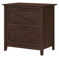 Bush Furniture Key West 2 Drawer Lateral File Cabinet In Bing Cherry