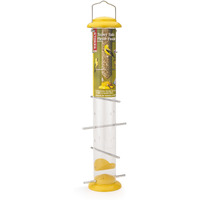 Stokes Select 38169 Topsy Turvy Finch Bird Feeder With Eight Perches, Yellow, 19-Inch Tall, 1.5 Lb Capacity