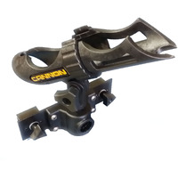 Woodlander Outdoors Rod Holder For Tracker Boat Versatrack System - With Cannon Rod Holder Installed