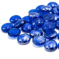 Bond Manufacturing 67984 Lavaglass Round Fire Pit Dispersion Glass, 10 Lb, Indigo Dream