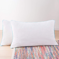 Linenspa Two Pack Shredded Gel Memory Foam Pillow - Cooling Bed Pillow - Side, Stomach, And Back Sleepers - Pack Of 2 - Standard