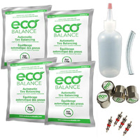 Eco Balance Ediy-6 Do It Yourself Tire/Wheel Balancing Beads Kit - Off -Road, Light Duty Truck Tires, (4) 6Oz Diy Bead Bags, (4) Valve Caps And Cores, (1) Core Remover, Injector Bottle