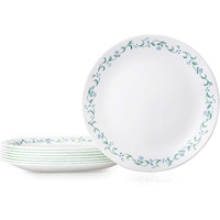 Corelle Vitrelle 8-Piece Dinner Plates Set, Triple Layer Glass And Chip Resistant, Lightweight Round , Country Cottage