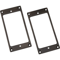 Metal Flat Electric Guitar Humbucker Pickup Ring, Frame Mounting Ring For Bridge Pickup Black, Pack Of 2