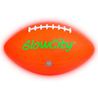 Glowcity Glow In The Dark Football - Light Up Led Ball - Perfect For Evening Play, Camping, And Beach Fun!