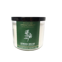 Bath & Body Works, Aromatherapy Stress Relief 3-Wick Candle, Eucalyptus Spearmint