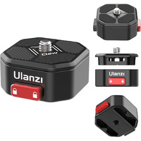 Ulanzi Claw Quick Release Plate Tripod Qr Camera Mount Adapter, Quick Setup Kit With 1/4'' Screw For Canon/Sony/Nikon Cameras/Zhiyun/Feiyu/Dji/Moza Stablizers Switch Between Tripod/Monopod/Slider