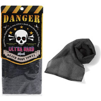 Extra Rough, Exfoliating Washcloth [Made In Japan] Exfoliating Towel Special Texture Makes Fluffy Foam Lather, Back Scrubber, Dead Skin Cell Remover [Loofah For Women And Men] (Black)