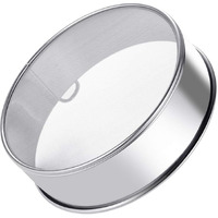 Falytemow Flour Sifter Round Flour Sieve Strainer With 60 Mesh Premium Rustproof Stainless Steel Fine Mesh For Baking 7.87 Inch Diameter X 2 Inch High