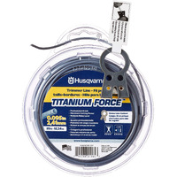Husqvarna String Trimmer Line .095-Inch 50Ft Spool Titanium Force High Efficiency Long Life Faster Acceleration