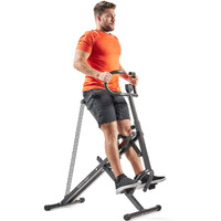 Sunny Health & Fitness Row-N-Ride Plus, Heavy Duty Assisted Squat Machine With 300 Lb Max Weight Capacity, Adjustable Resistance And Thick Padded Seat - No. 077Plus