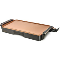 Crux Electric Griddle With Nonstick Ceramic Coating, Cool-Touch Handles, And Slide-Out Drip Tray - Indoor Grill For Breakfast, Eggs, Pancakes, And Burgers
