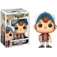 Funko Gravity Falls Pop! Animation Dipper Pines Vinyl Figure #240 [Regular Version], Styles May Vary, Multicolor, Standard (12373)
