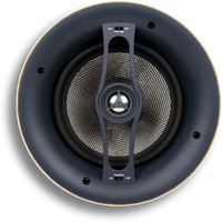 Micca Reference Series R-8C 2-Way In Ceiling In Wall Speaker, 8 Inch Woofer, 1-Inch Pivoting Aluminum Dome Tweeter, Tone Controls, 9.5-Inch Cutout Diameter, Each, White